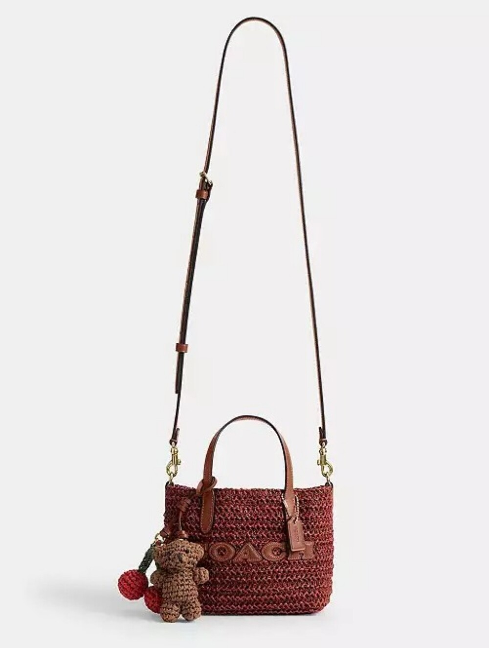 *NWT* COACH City Mini Tote Bag With Charms In Russet - Picture 16 of 16